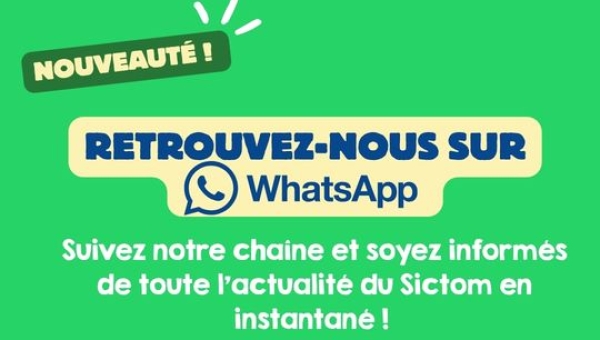 Le SICTOM Nord Allier est sur WhatsApp